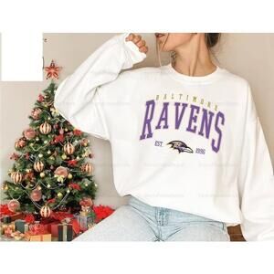 Baltimore Ravens Est 1996 Football Fan Retro Streetwear Cozy Sweatshirt